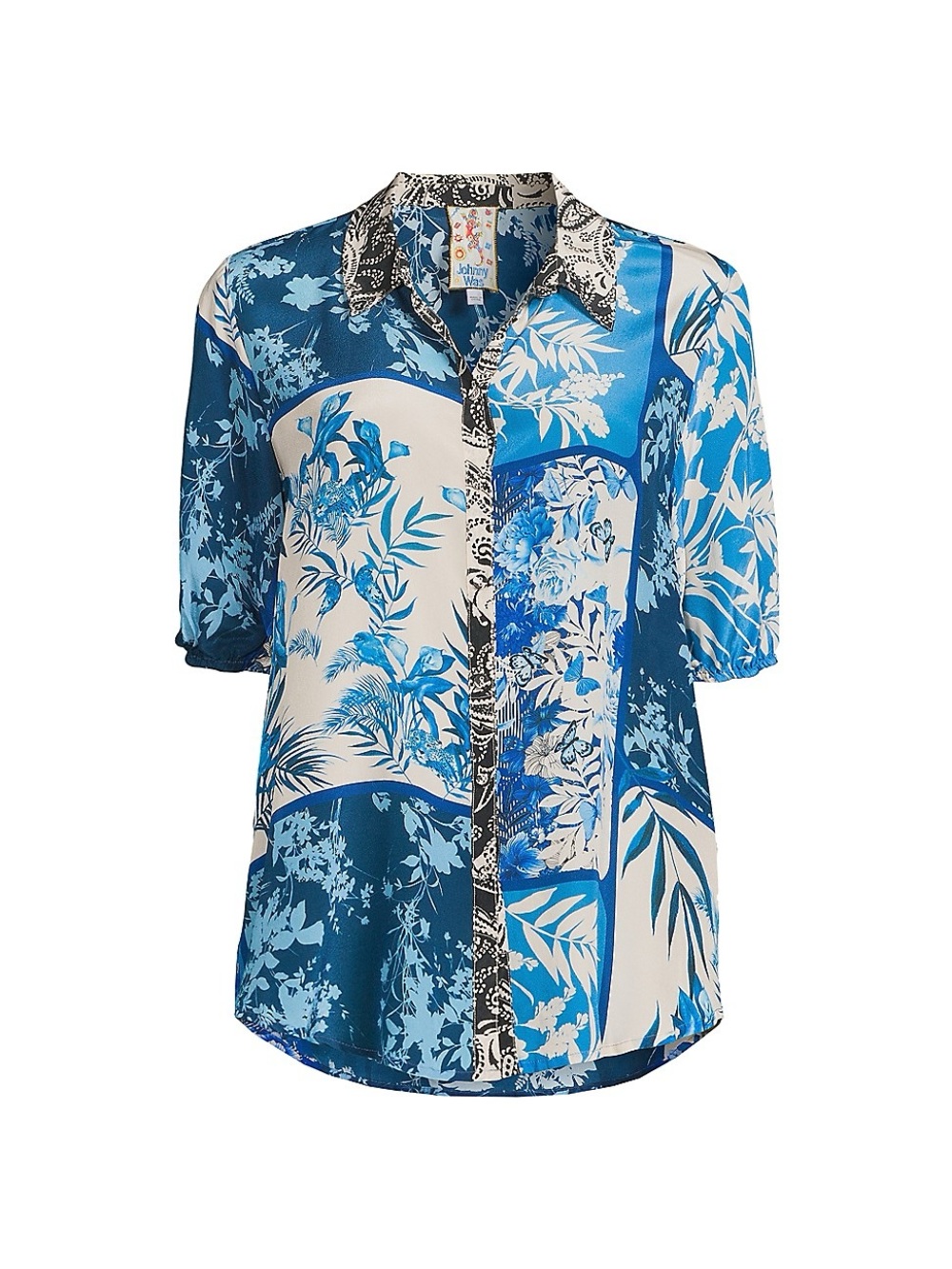 $225 NWT Johnny Was Steph Silk Shirt